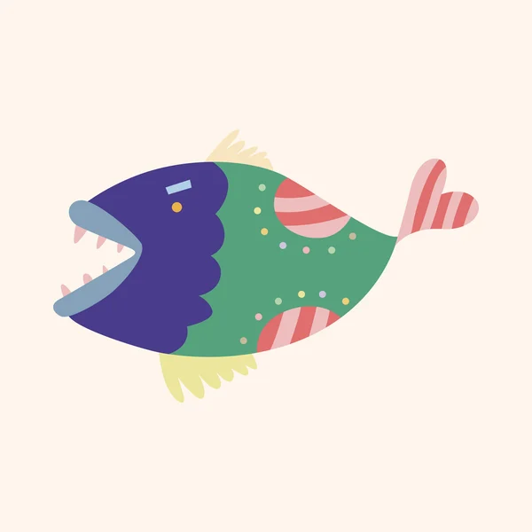 Peces tema elementos vector, eps — Vector de stock