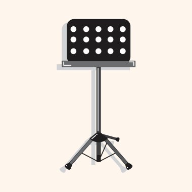 Music stand theme clipart