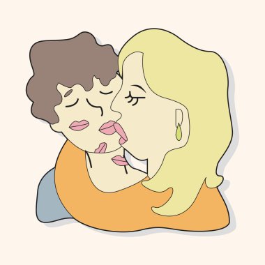 Fransa çift Tema öğeleri vektör, eps