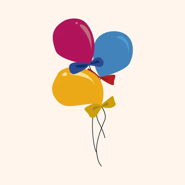 Motyw balon urodzinowy — Wektor stockowy