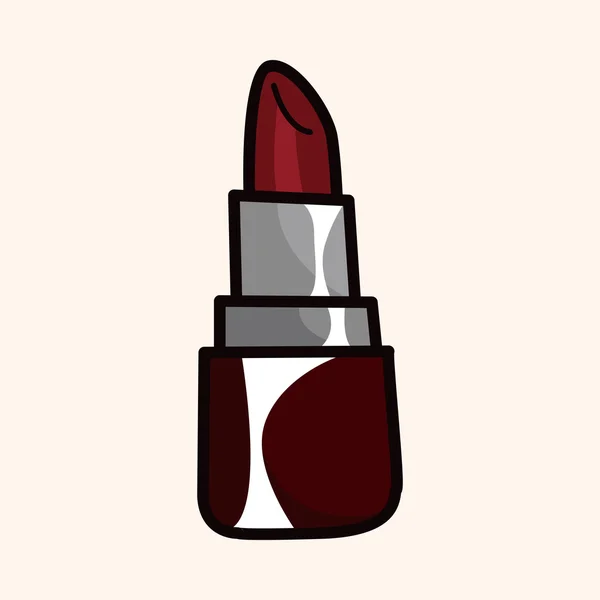 Lippenstift thema-elementen — Stockvector