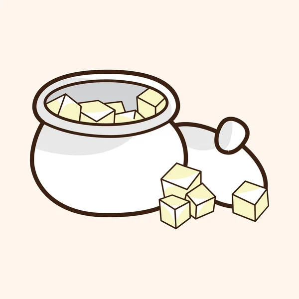 Sugar cubes theme — Stock Vector