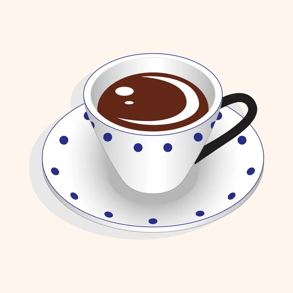 コーヒー テーマ要素 — ストックベクタ