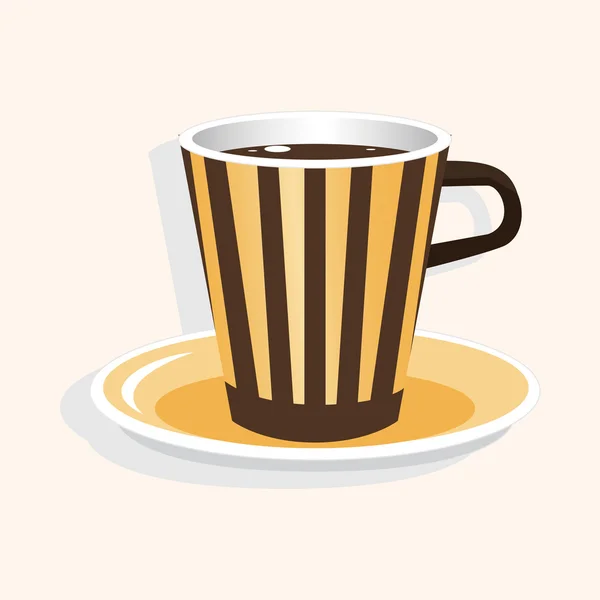 Elemento tema café — Vector de stock