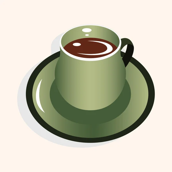 Thème café élément — Image vectorielle