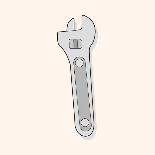 Werkzeugschlüssel — Stockvektor