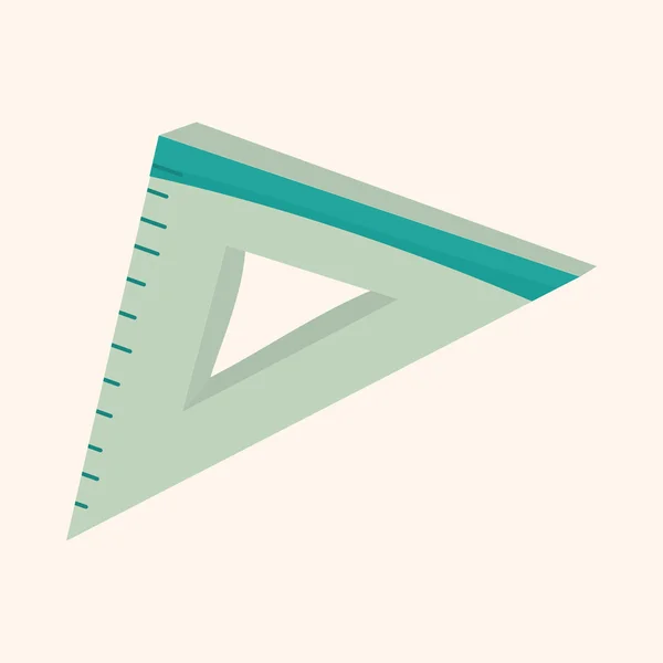 Stacionární trojúhelník téma — Stockový vektor
