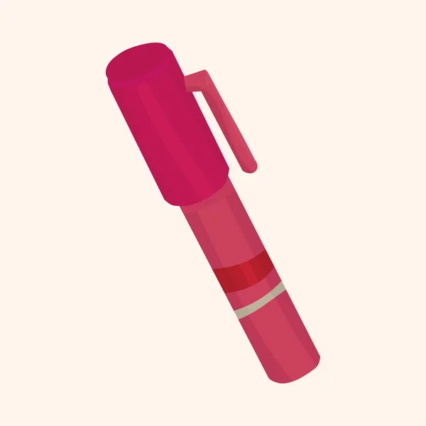 Thème stylo papeterie — Image vectorielle