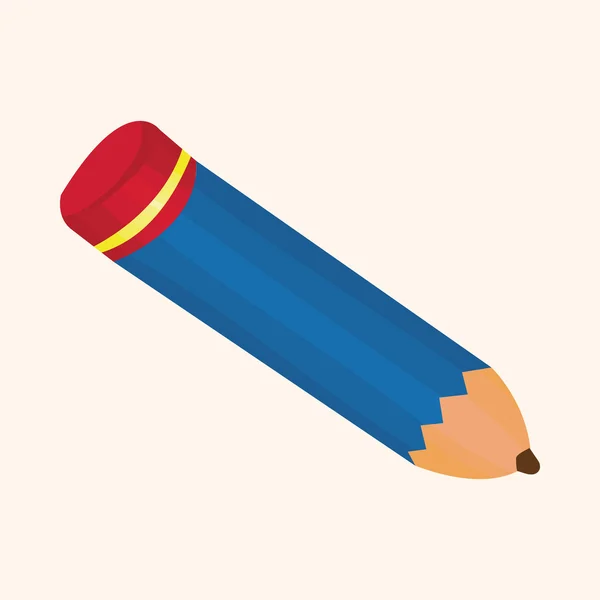Schreibwaren Bleistift Thema — Stockvektor