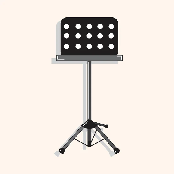 Thème stand de musique — Image vectorielle