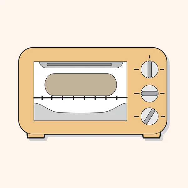 厨具烤箱主题 — 图库矢量图片