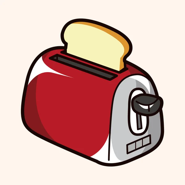 Toaster, single icon in cartoon style.Toaster, vector symbol stock  illustration web., Stock vector