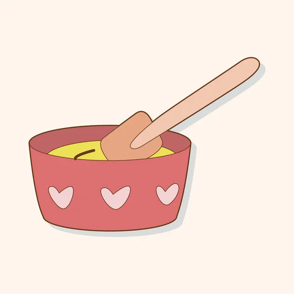 Cuenco de cocina tema — Vector de stock