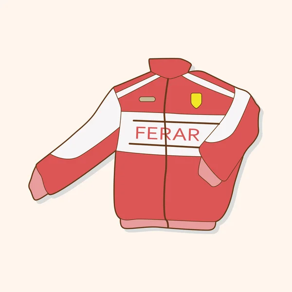 Tema de Racing coat — Archivo Imágenes Vectoriales