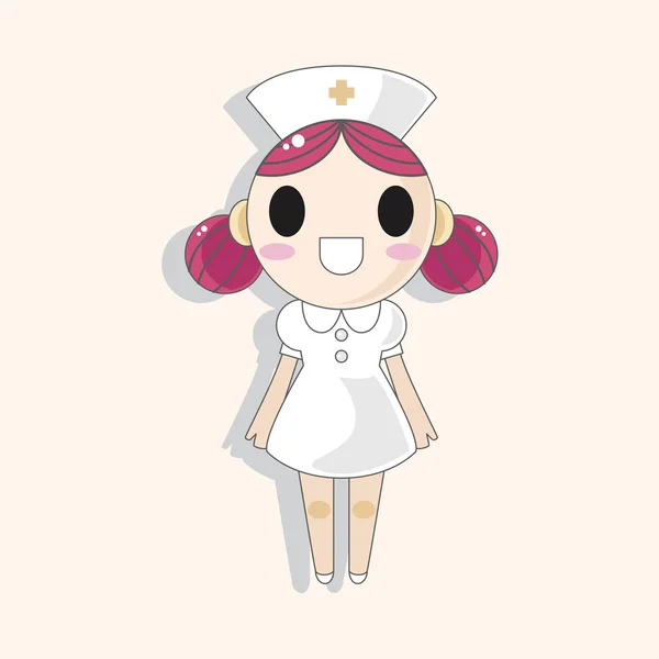 Enfermera tema del hospital — Archivo Imágenes Vectoriales