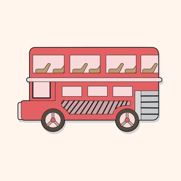 Autobús de dos pisos — Vector de stock