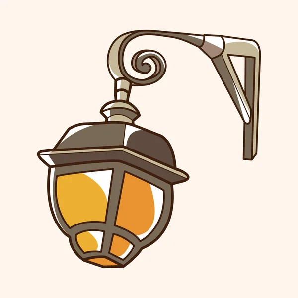 Street lamp theme — Stock Vector