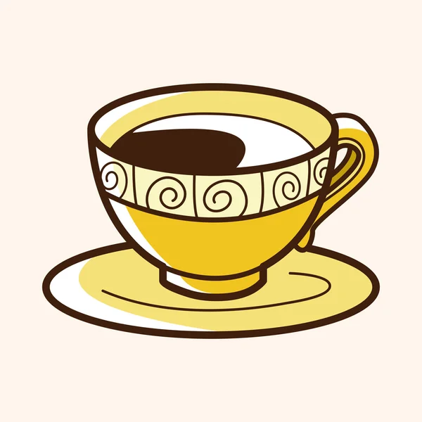 Тема чорна кава — стоковий вектор