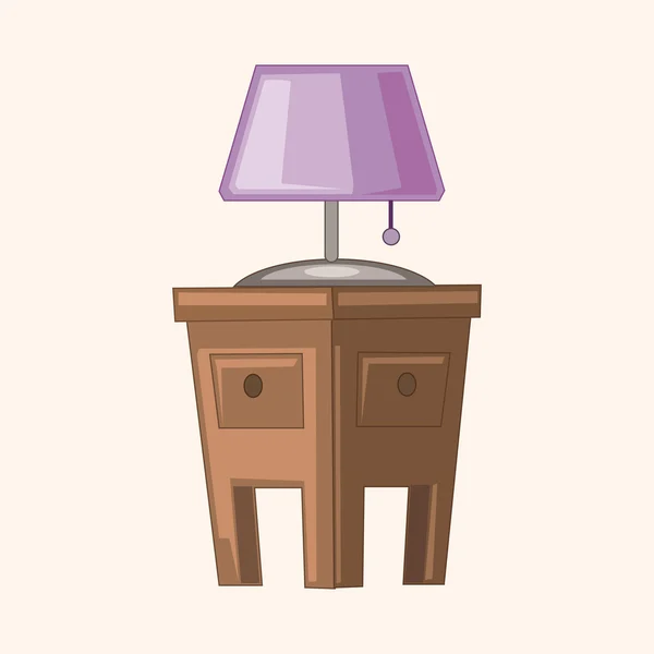 Furniture theme cabinet — Stock Vector