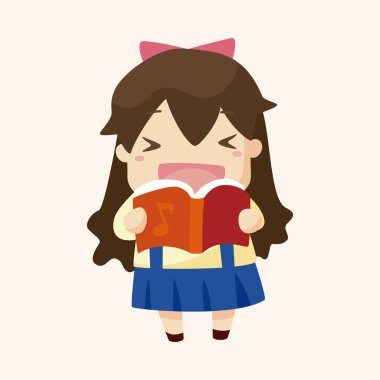 Öğrenci çizgi film Tema öğeleri