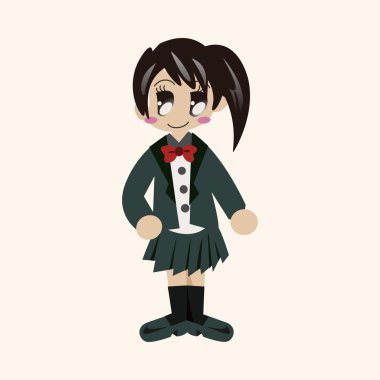 Öğrenci çizgi film Tema öğeleri