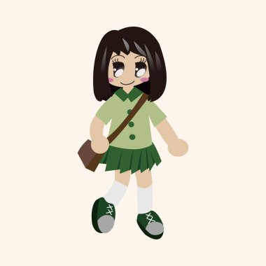 Öğrenci çizgi film Tema öğeleri