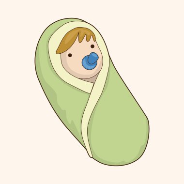 kişi karakter bebek Tema öğeleri