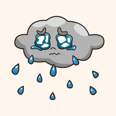 Hava yağmurlu bir gün Tema öğeleri