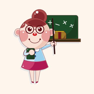 kişi karakter öğretmen Tema öğeleri