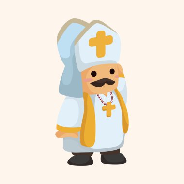 Papaz ve rahibe Tema öğeleri