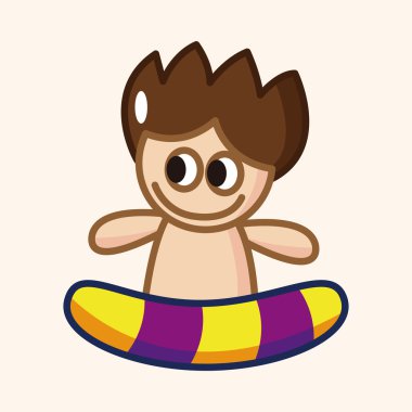 스포츠 테마 요소를 물