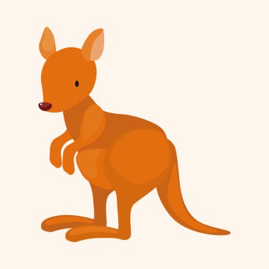 hayvan kangeroo çizgi film Tema öğeleri