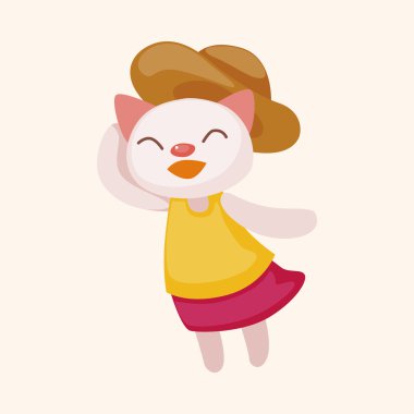 hayvan yaz çizgi film Tema öğeleri