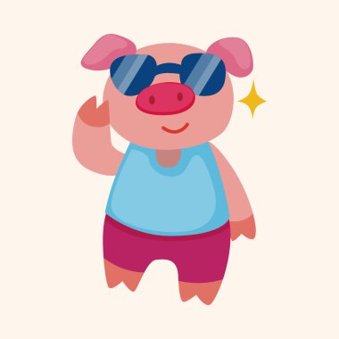 hayvan yaz çizgi film Tema öğeleri