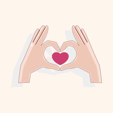 Sevgililer günü aşk kalp Tema öğeleri