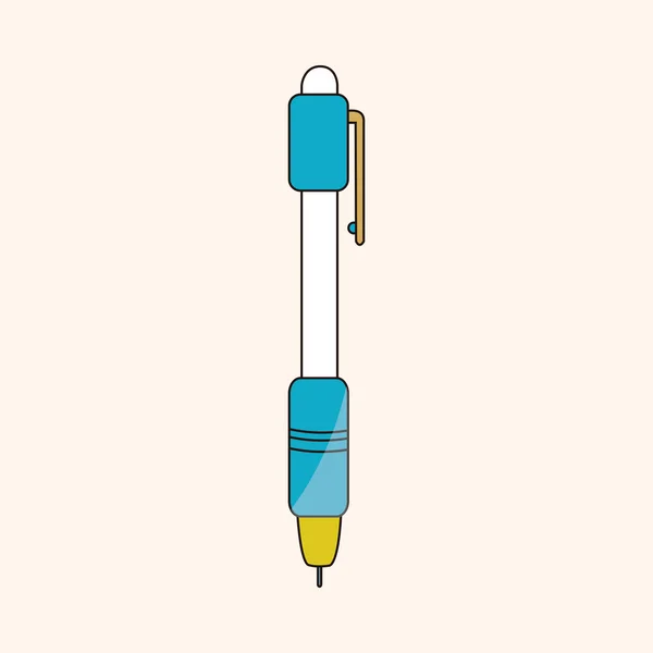 Elementos de tema de lápiz automático — Archivo Imágenes Vectoriales