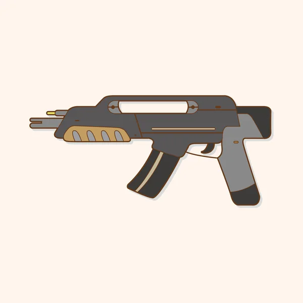 Arma arma tema elementos — Vector de stock