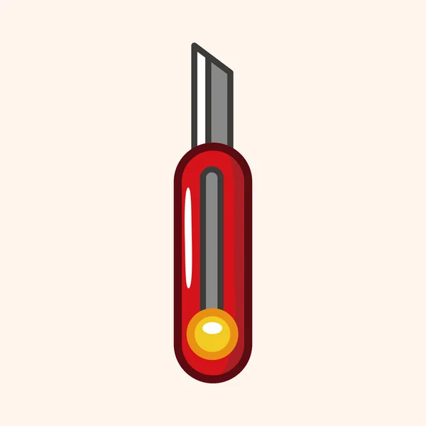 Utilitário faca tema elementos —  Vetores de Stock