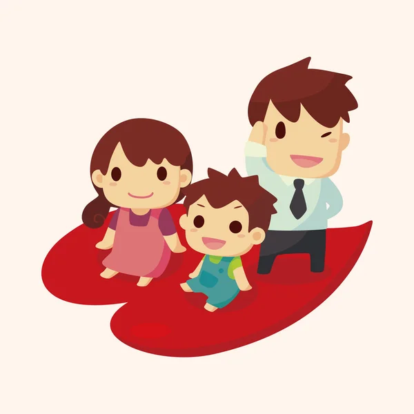 Family theme elements — Stock Vector