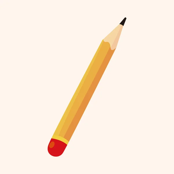 Elementi a tema matita — Vettoriale Stock