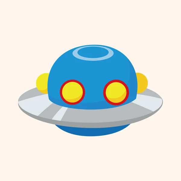 Ruimte ufo thema-elementen — Stockvector