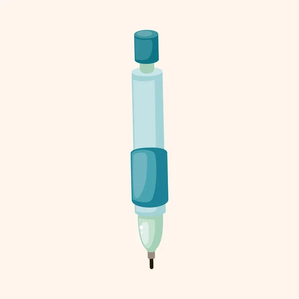 Éléments de thème crayon automatique — Image vectorielle