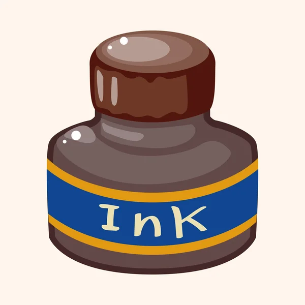 Ink theme elements — Stock Vector