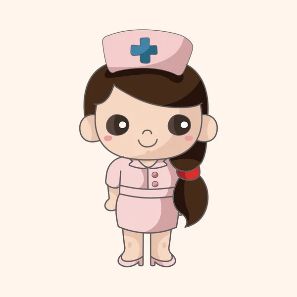 Элементы темы медсестры — стоковый вектор