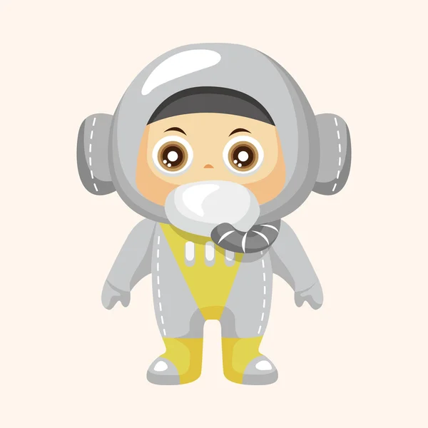 Space astronaut theme elements — Stock Vector