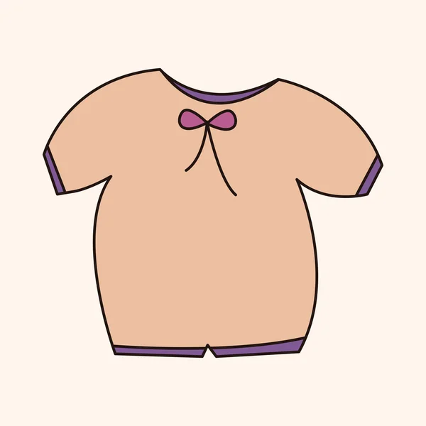 赤ちゃんの洋服のテーマの要素 — ストックベクタ