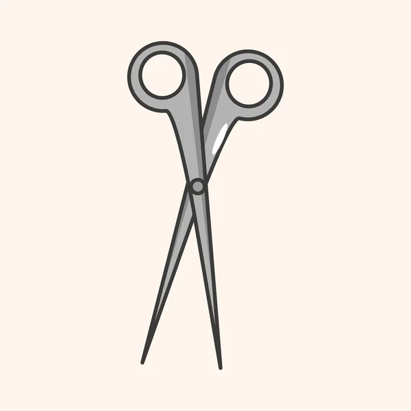 Medical Scissors theme elements — Stock Vector