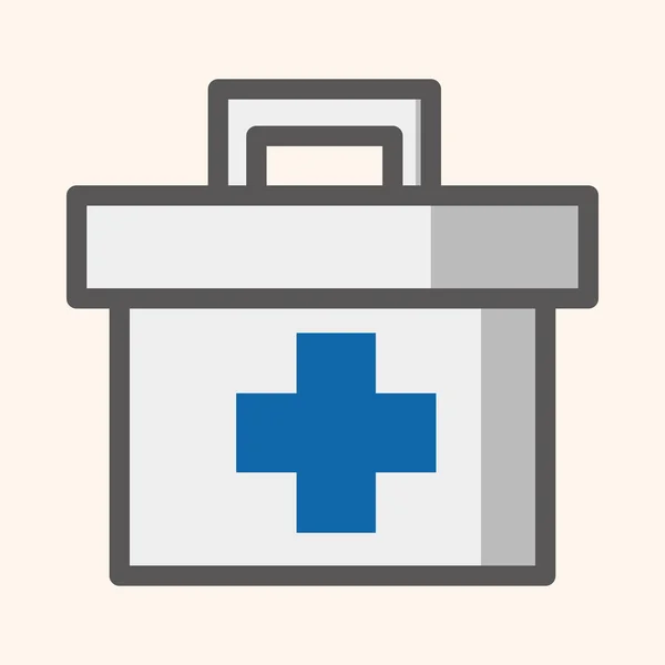 Caja de medicina tema elementos — Vector de stock