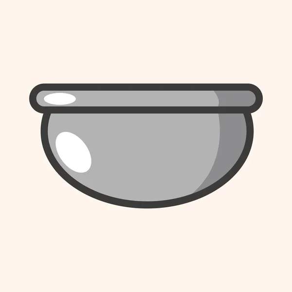 Kitchenware bowl theme elements — Stock Vector