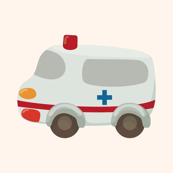 Transport ambulance thème éléments — Image vectorielle